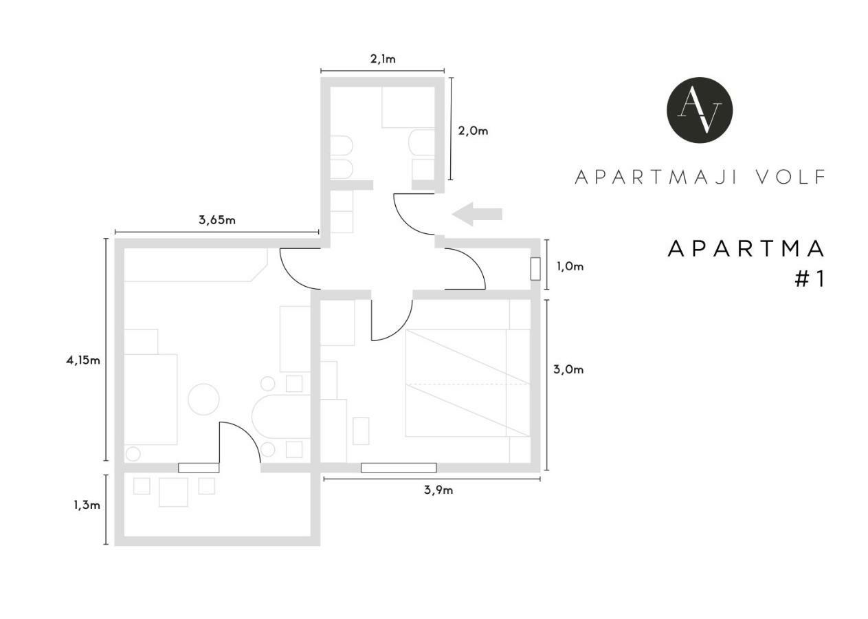 Apartmaji Volf Згорнье-Горье Экстерьер фото